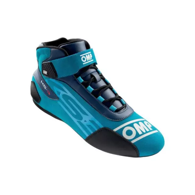 OMP Racing KS-3 Shoes My2021 Navy Blue/Cyan - Size 40