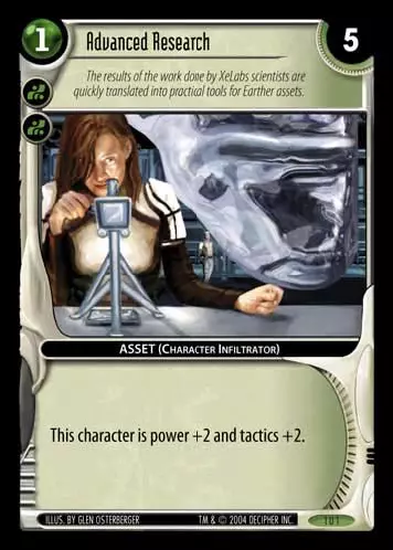 Advanced Research    - Incursion - Wars TCG