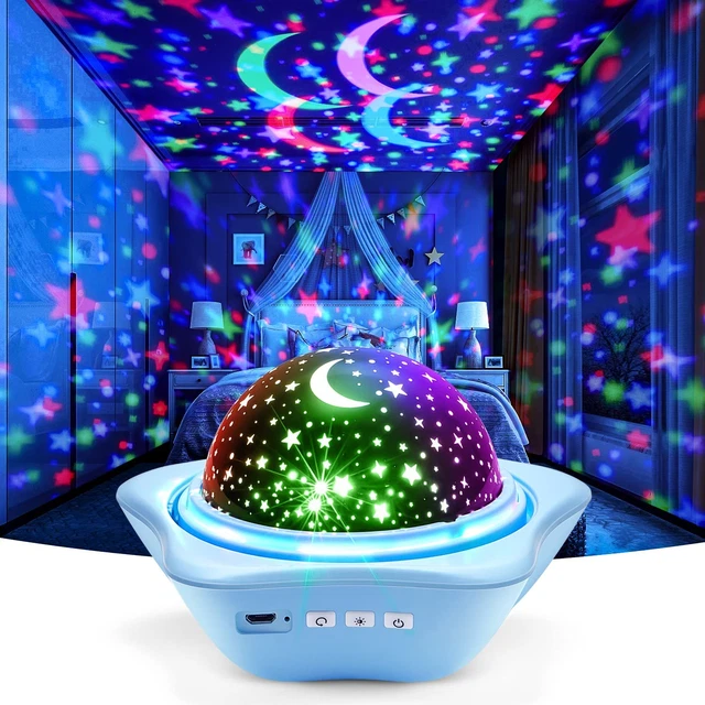 One Fire Night Light Kids, 48 Lighting Modes Star Projector Night Light Lamp,3