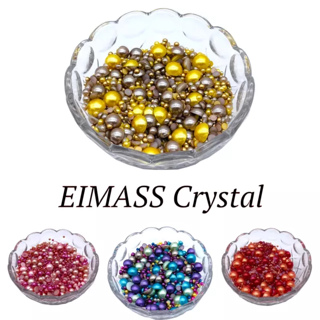 Flat Back Pearls - EIMASS® Rhinestones - Embellishments Gems Craft