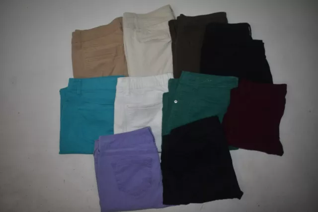 Wholesale Bulk Lot of 10 Juniors Size 11 Casual Mix Brand Pants Bottoms