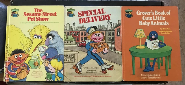 Lot Of 3-Sesame Street Book Club/Pet Show/Special Delivery/Cute Baby Animals