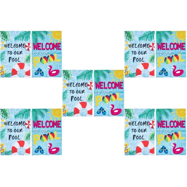 Bienvenue Printemps Été Fleurs Husky Décoratif Jardin Drapeau