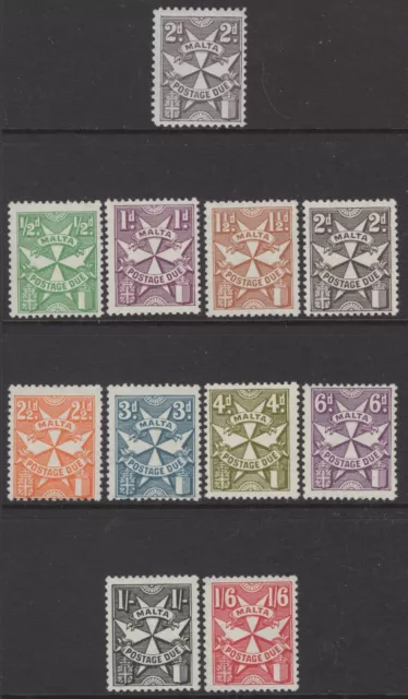 MALTA 1925-68 Postage Due Mint Never Hinged Issues Selection (May 031)