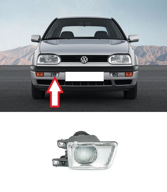 Right Passenger Side RH Driving Fog Light for 1998-2000 VW VOLKSWAGEN Right Passenger Side RH Driving Fog Light for 1998-2000 VW VOLKSWAGEN