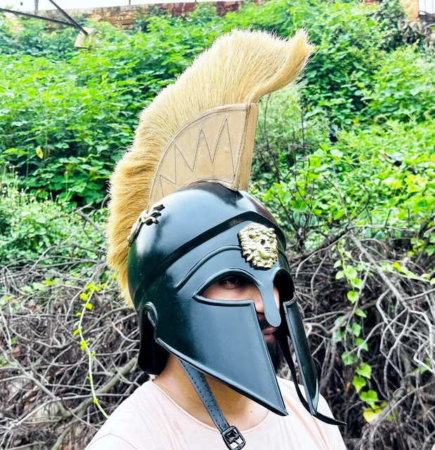 Warreplica Tempelritter Kreuzritterhelm Mittelalterliche Rüstung Leder