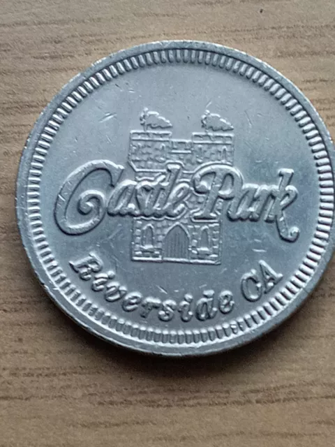 USA Game TOKEN, castle park, Riverside California, eagle no cash value