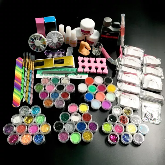 Acrylic Nail Kit, Glitter Acrylic Powder And Liquid Monomer Set for Nails  Professional Set - Walmart.com