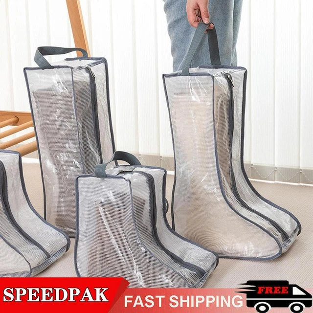 Portátil Zapatos Grandes Organizador Bolsas de Almacenamiento Zapatos Largos NUEVAS Botas Cubierta Hogar O1I9 O7