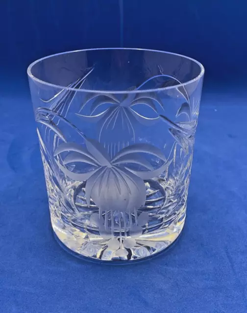 Royal Brierley Fuchsia Crystal Whisky Glass / Tumbler