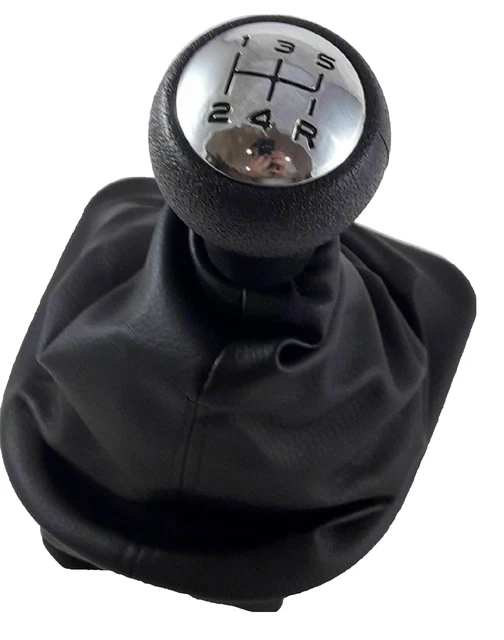Pommeau De Levier De Vitesse Chromé Pour Citroën C3, C4, C5, Xsara - Neuf, Standard, Avec Soufflet Et Cadre