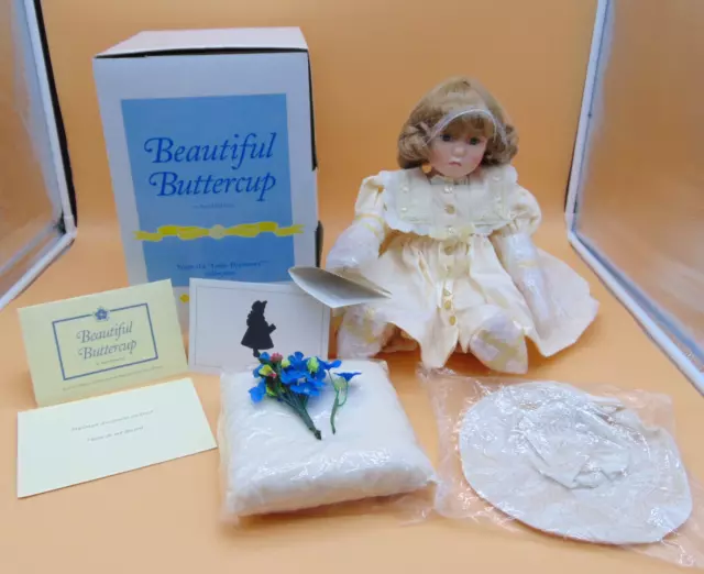 Vintage Georgetown Collection BEAUTIFUL BUTTERCUP Porcelain Pouty Sitting Doll