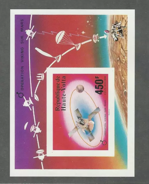 Burkina Faso, Postage Stamp, #C240 Mint NH Sheet, 1976 Space