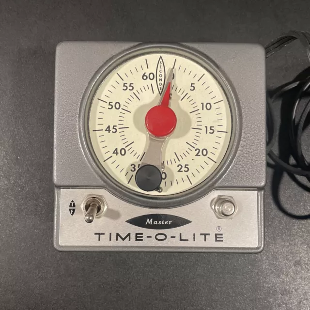 Temporizador Industrial De Colección Master M-72 Time-O-Lite Para Cuarto Oscuro