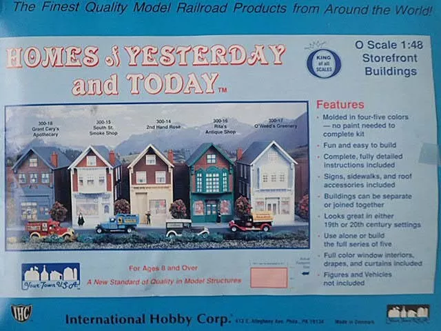 IHC "HOMES YESTERDAY & TODAY" O SCALE KIT #300-16 Antique Shop NIB MADE DENMARK