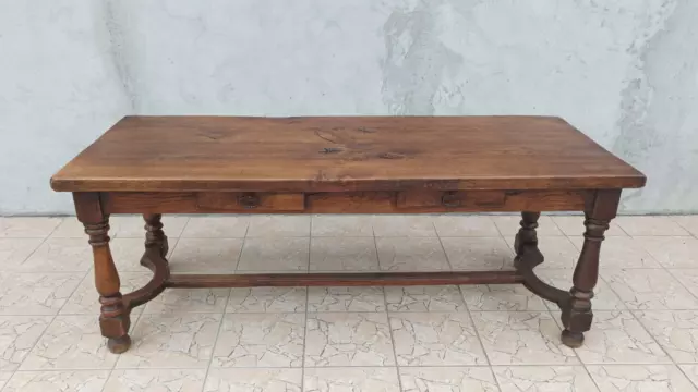 Mesa De Granja de Roble Macizo