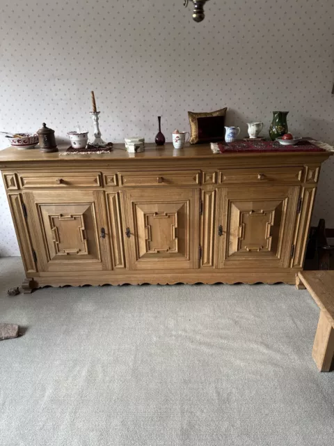 Sideboard Anrichte aus Eiche massiv Antik Gründerstil