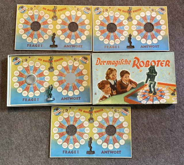 „Der magische Roboter“ Gesellschaftsspiel um 1960  Schmidt Spiele