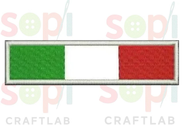 Patch Bandiera Italia Mimetico 6.5x4.5cm - Toppa Ricamata Per Softair, Militare, Zaino - Foto 3