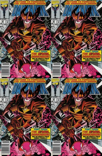 Darkhawk #24 Newsstand Covers (1991-1995) Marvel Comics - 4 Comics