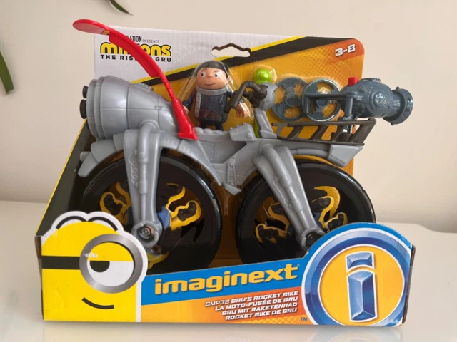 Imaginext Minions: The Rise Of Gru Rocket Bike & Figure Set - 6-Piece Roll-Along Toy For Kids Ages 3+ - View #4