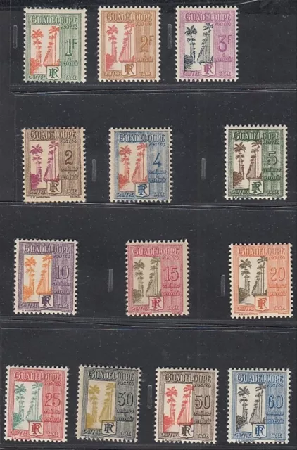 Guadeloupe French Colony 1928 -MNH stamps. Yvert Dues Nr.: 25/37..(EB) MV-16758