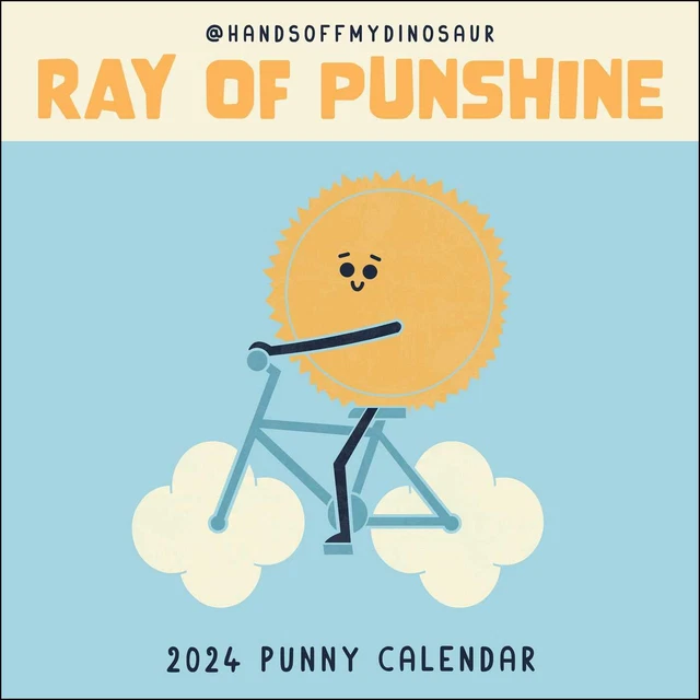 Andrews McMeel HandsOffMyDinosaur Punny 2024 Wall Calendar w