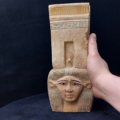 Antiques Ancient Egyptian Hathor Goddess Of The Sky, Of Women, And Love Egypt BC