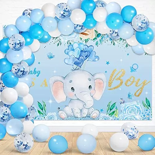 Decoración para babyshower/niña de elephante/decoracion con globos. 
