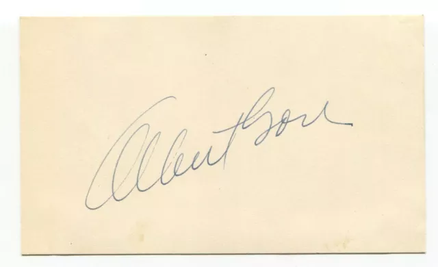 Albert Gore Sr. Signed 3x5 Index Card Autographed Signature Tennessee Senator