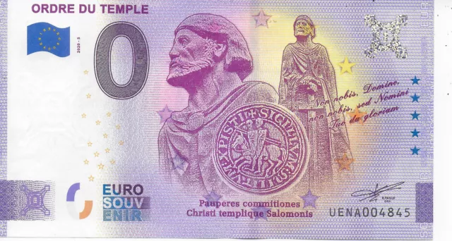 Billet 0 Euro 2020-5 Ordre Du Temple