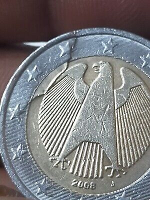 pièce de 2 euros rare 2008 aigle fédéral