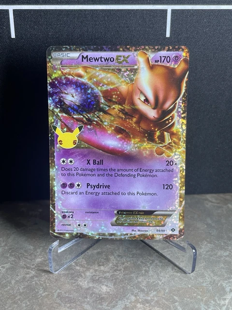 POKÉMON TCG MEWTWO EX Celebrations: Classic Collection 54/99 Holo Ultra ...