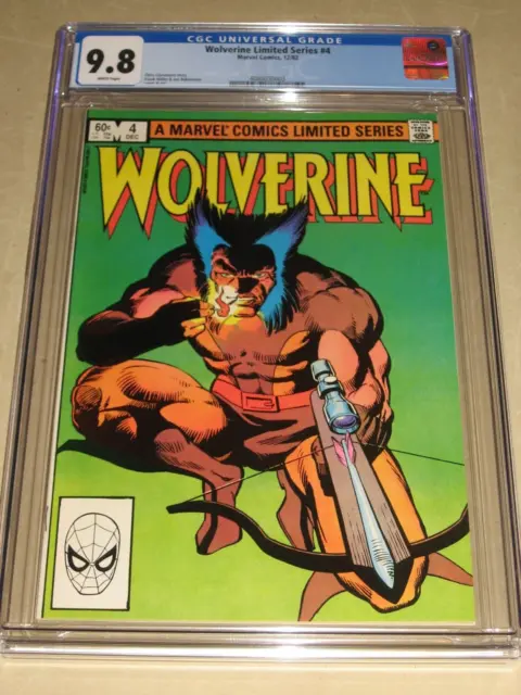 Wolverine Limited Series #4 Marvel CGC 9.8 NM/MT (1982) White Pages