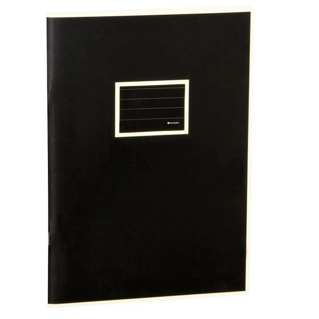Exercise Book A4 Lined (Black)