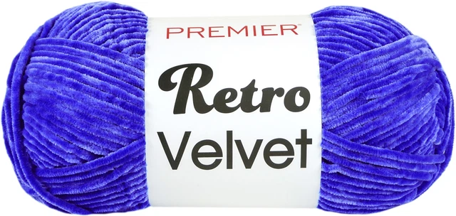Premier Retro Velvet Yarn-Cobalt 1088-10