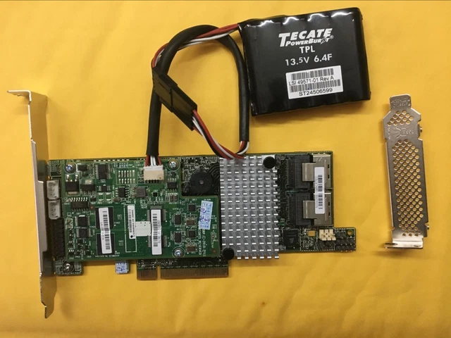 Servidor Dell LSI SAS 9210-8i 6Gb/s De 8 Puertos SAS RAID HBA PCIe X8 SFF- 8087 A 4x Sata Cable Haak Switch