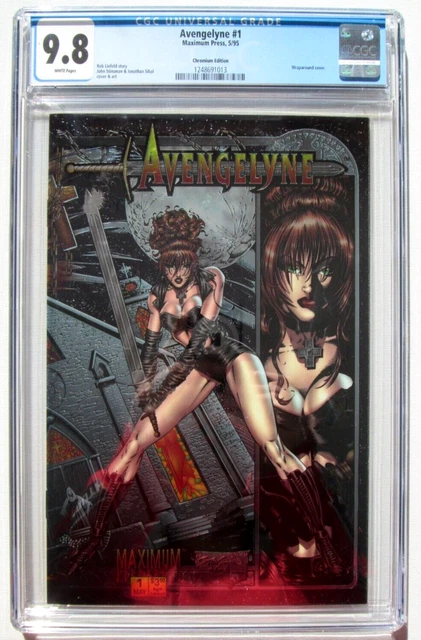 iMage Comic AVENGELYNE # 1 Maximum Press CGC 9.8 Chromium Edition 1995 LIEFELD