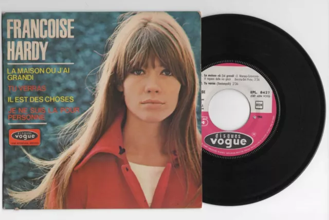 FRANCOISE HARDY - LA MAISON OU J'AI GRANDI 7" VINYL Rare Original 1966 Vogue EP