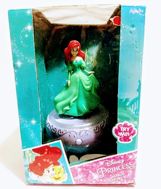 DISNEY PRINCESS ARIEL MUSICAL KEEPSAKE BOX THE LITTLE MERMAID Batteries Included