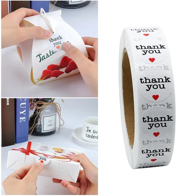 500pcs/Roll Etiketten Geschenk Verpackung Abdichtung Etiketten Dichtung Label
