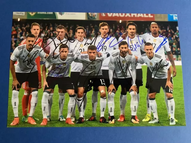 DFB 2018  komplett signiert signed Foto 20x30 Autogramme RARITÄT