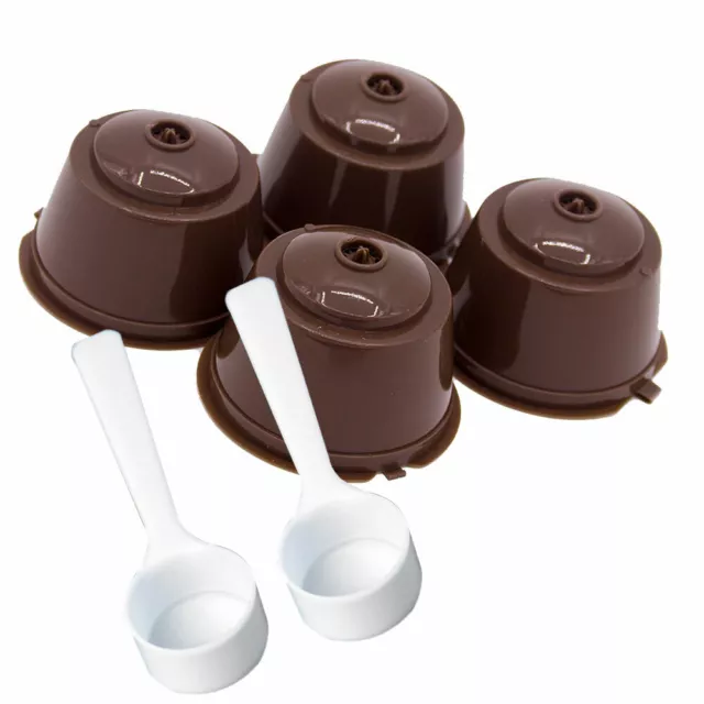 2 Sets Coffee Filter Pod dolce gusto Nescafe Capsule Cup Reusable Pod Refillable 2