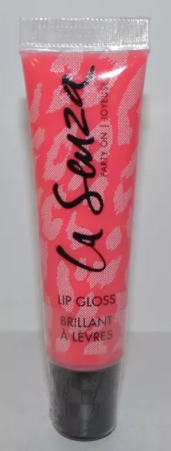 New La Senza Party On Lip Gloss Shimmer Balm Color Glitter Tint Pink Htf Rare