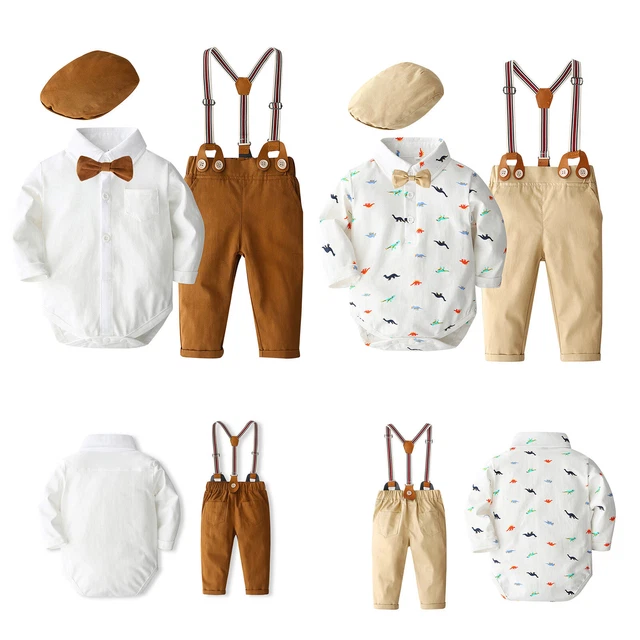 Abiti ragazzi gentleman smoking mosca camicia gilet pantaloni 3 pezzi Abbigliamento bambino