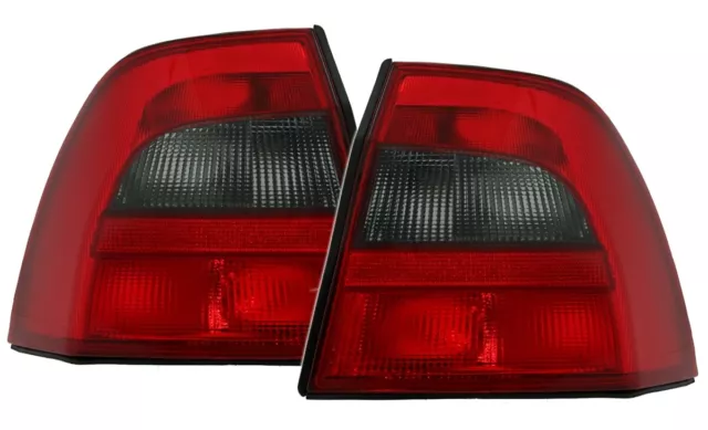 Rückleuchten Set für Opel Vectra B Limo 99-03 Facelift Rot Schwarz Heckleuchten