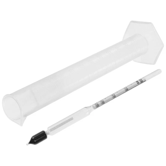 Set Alcolometro 0-100% Vol + Cilindro In Vetro - Per Grappa, Whisky, Vodka - Senza Termometro - Foto 10