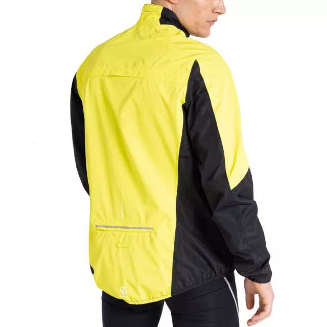 Dare 2b Mens Mediant II Waterproof Breathable Cycling Jacket Top - Neon Spring 2