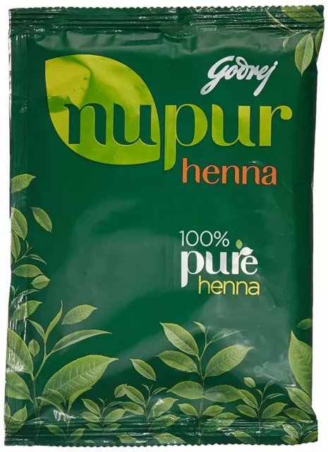 Godrej Nupur Henna Mehendi Mehandi Mehndi Powder Natural Hair Colour Color Bulk