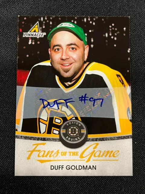 2011 Pinnacle Fans of the Game Duff Goldman #3 Autograph Card AA